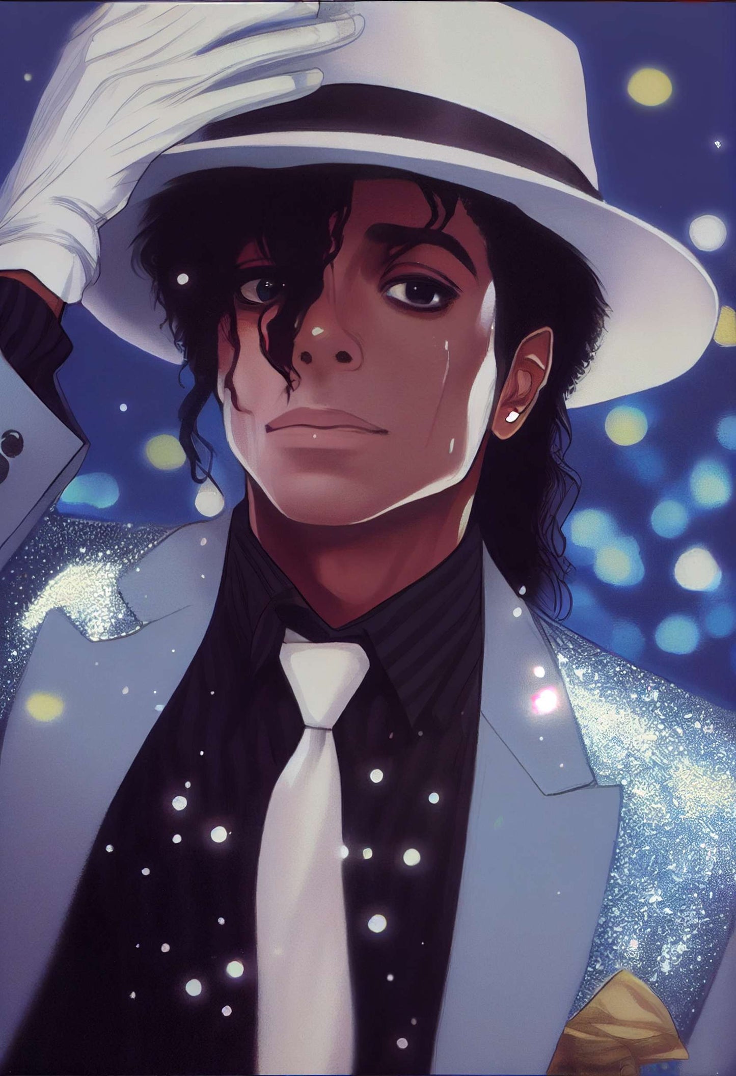 King of Pop Michael DIY Diamond Painting Glitzersteinlimoolerei