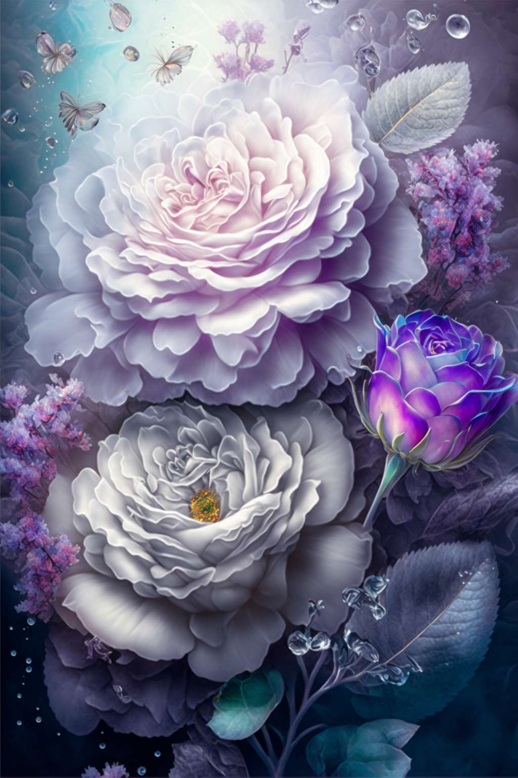 Skurile Fantasiewelt DIY Diamond Painting Glitzersteinlimoolerei - Mehrere Motive zur Auswahl
