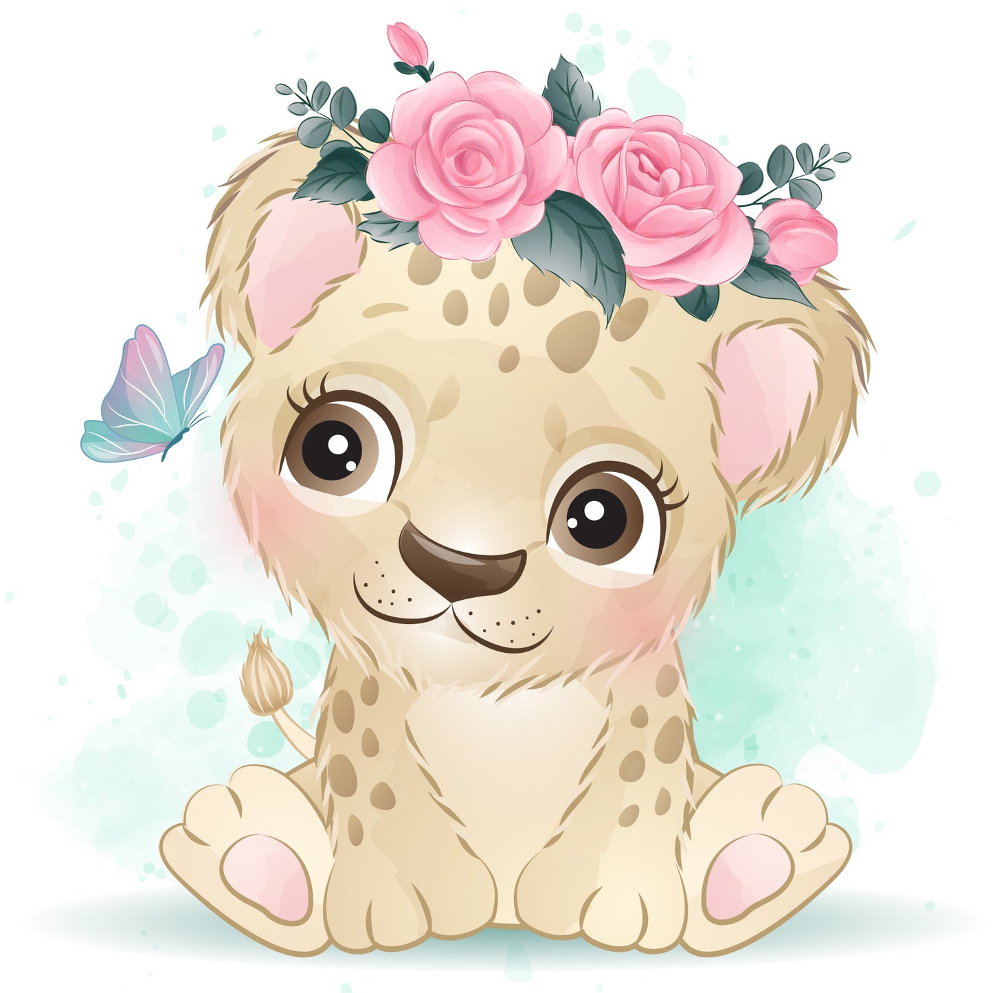 Verschiedene Zootiere DIY Diamond Painting Glitzersteinlimoolerei - Mehrere Motive zur Auswahl