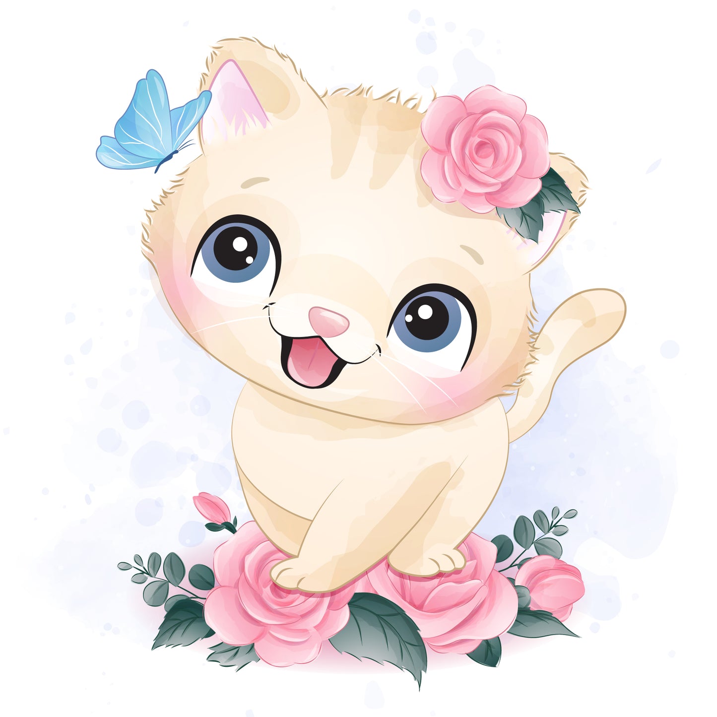 Kleine süsse Katzen DIY Diamond Painting Glitzersteinlimoolerei - Mehrere Motive zur Auswahl