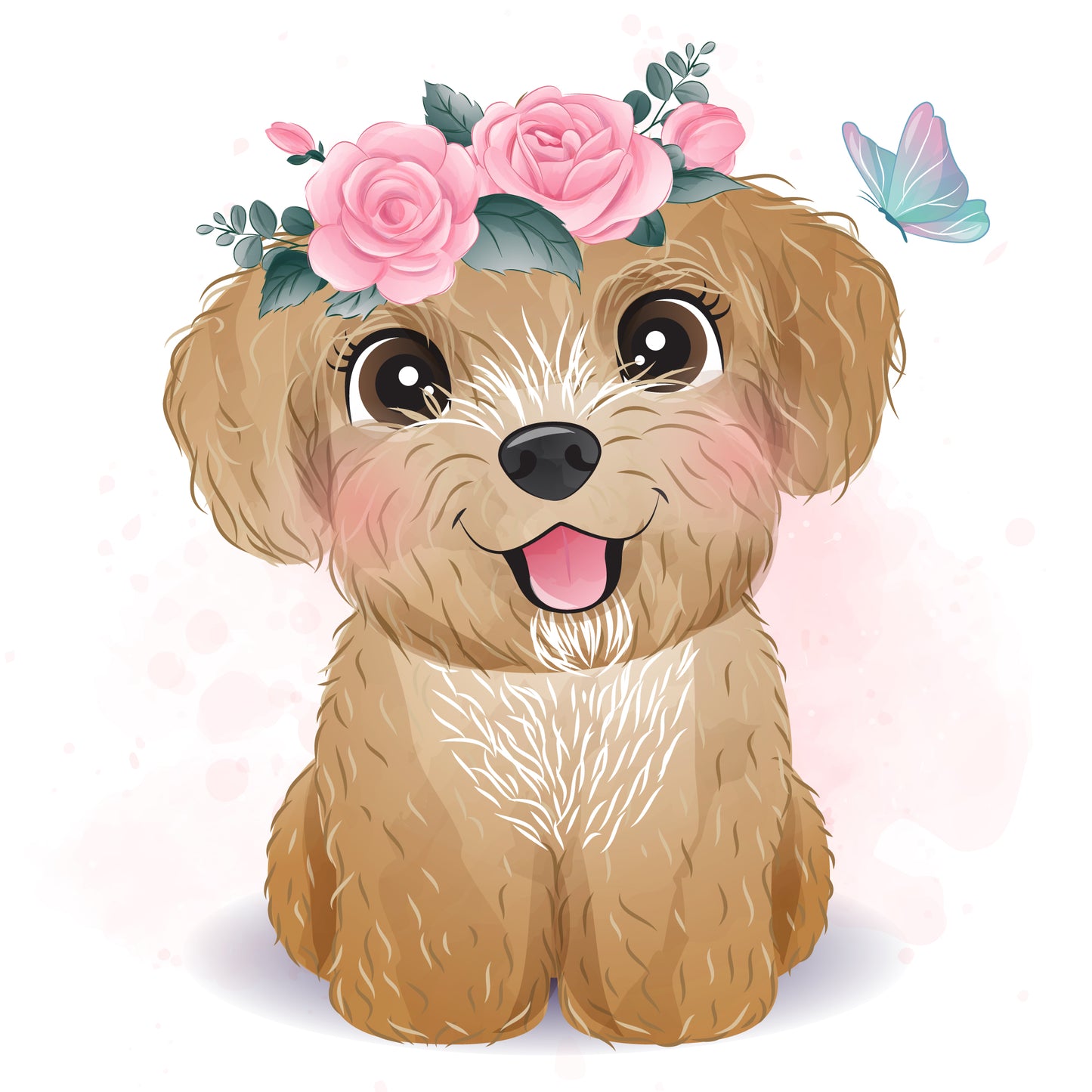 Herzige Hunde DIY Diamond Painting Glitzersteinlimoolerei - Mehrere Motive zur Auswahl