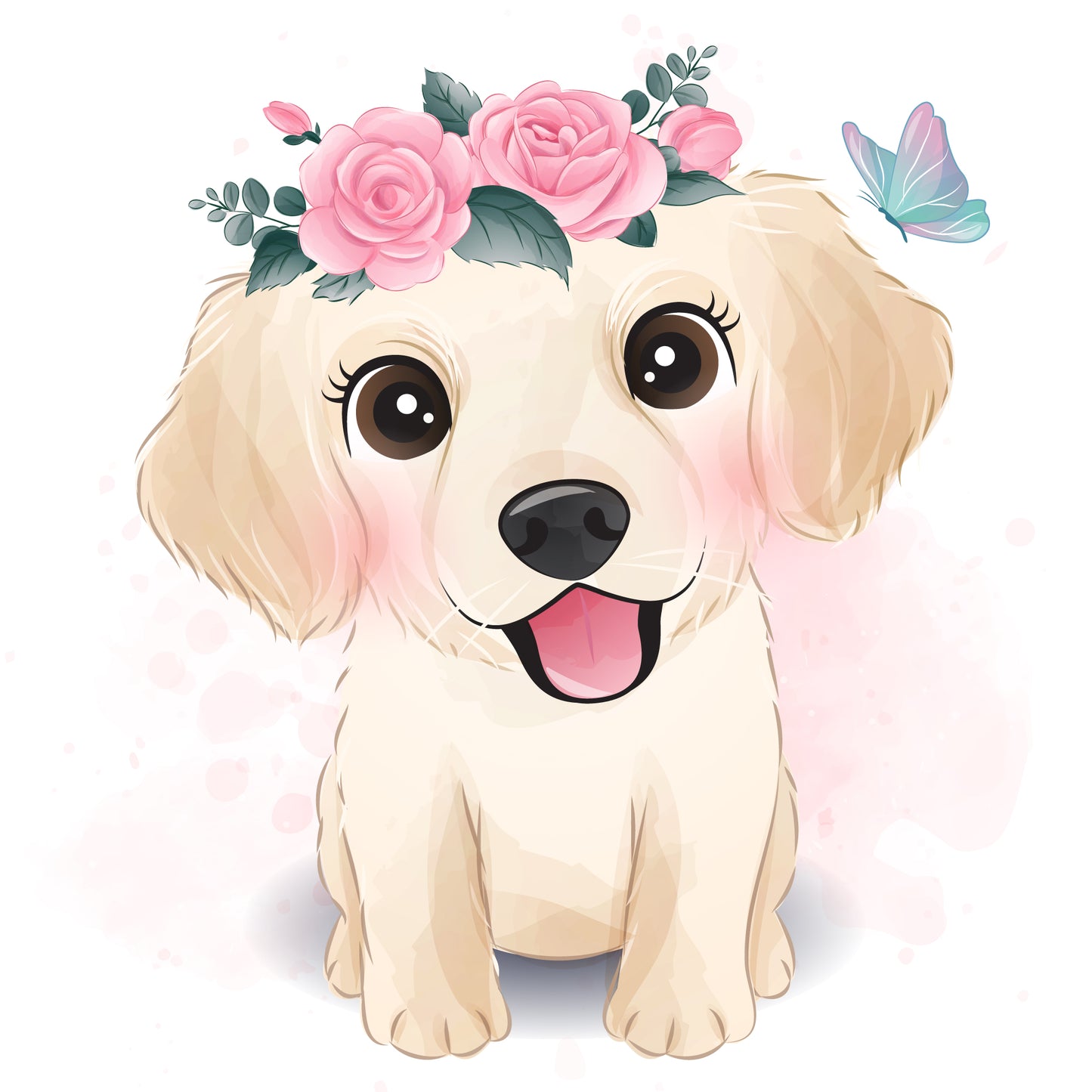 Herzige Hunde DIY Diamond Painting Glitzersteinlimoolerei - Mehrere Motive zur Auswahl