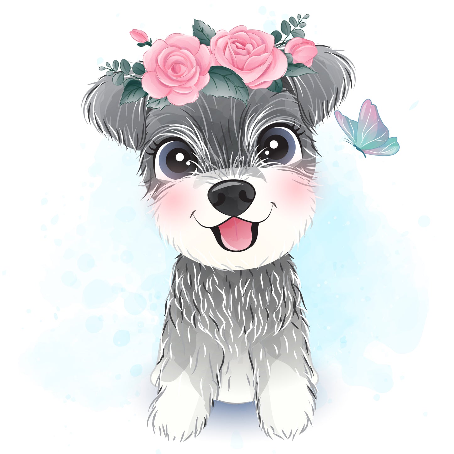 Herzige Hunde DIY Diamond Painting Glitzersteinlimoolerei - Mehrere Motive zur Auswahl