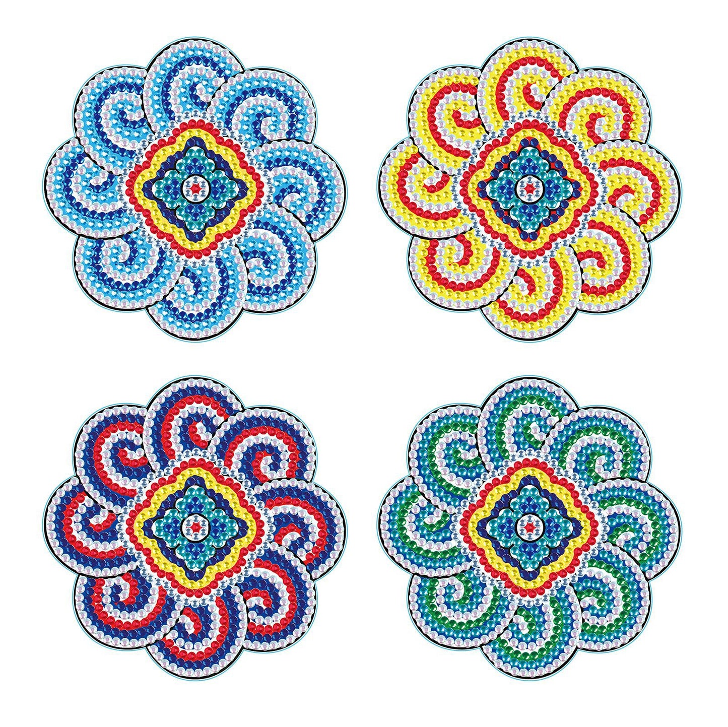Diamond Painting Untersetzer mit Halter - 58 verschiedene Sets zur Auswahl