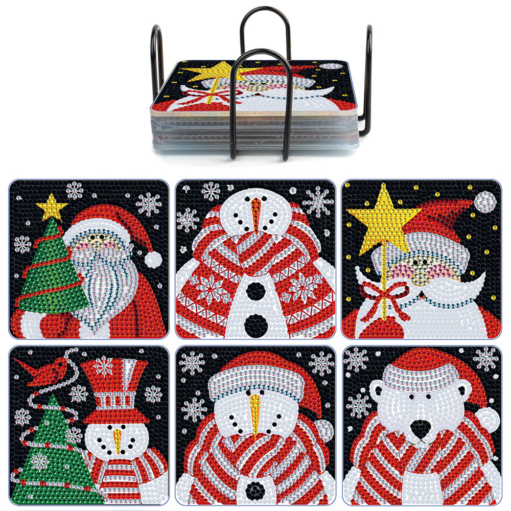 Diamond Painting Untersetzer mit Halter - 58 verschiedene Sets zur Auswahl