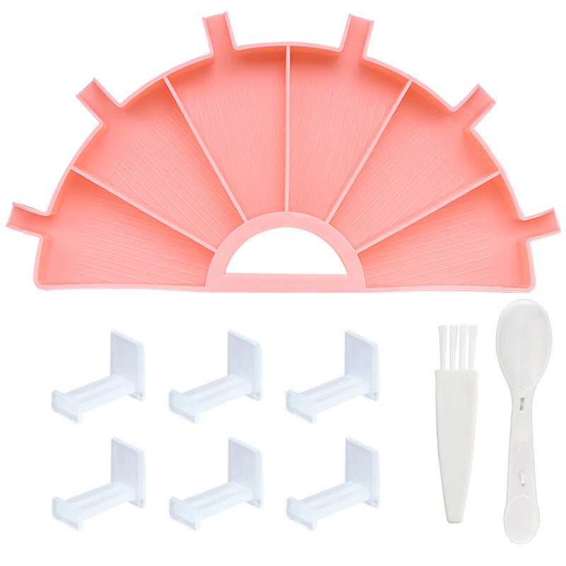 Diamond Painting Zubehör Set - halbrundes Schiffchen mit 6 Fächern
