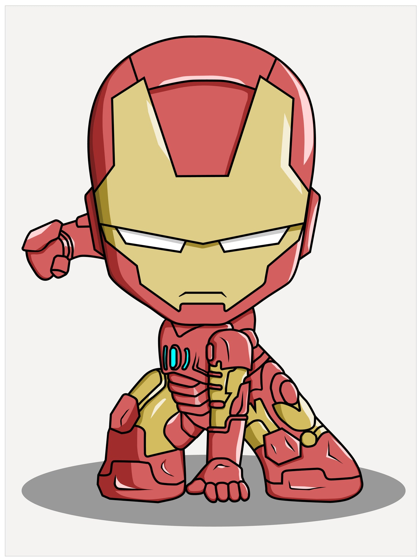 Cartoon Iron Man DIY Kinder Diamond Painting exclusive edited by MiJa