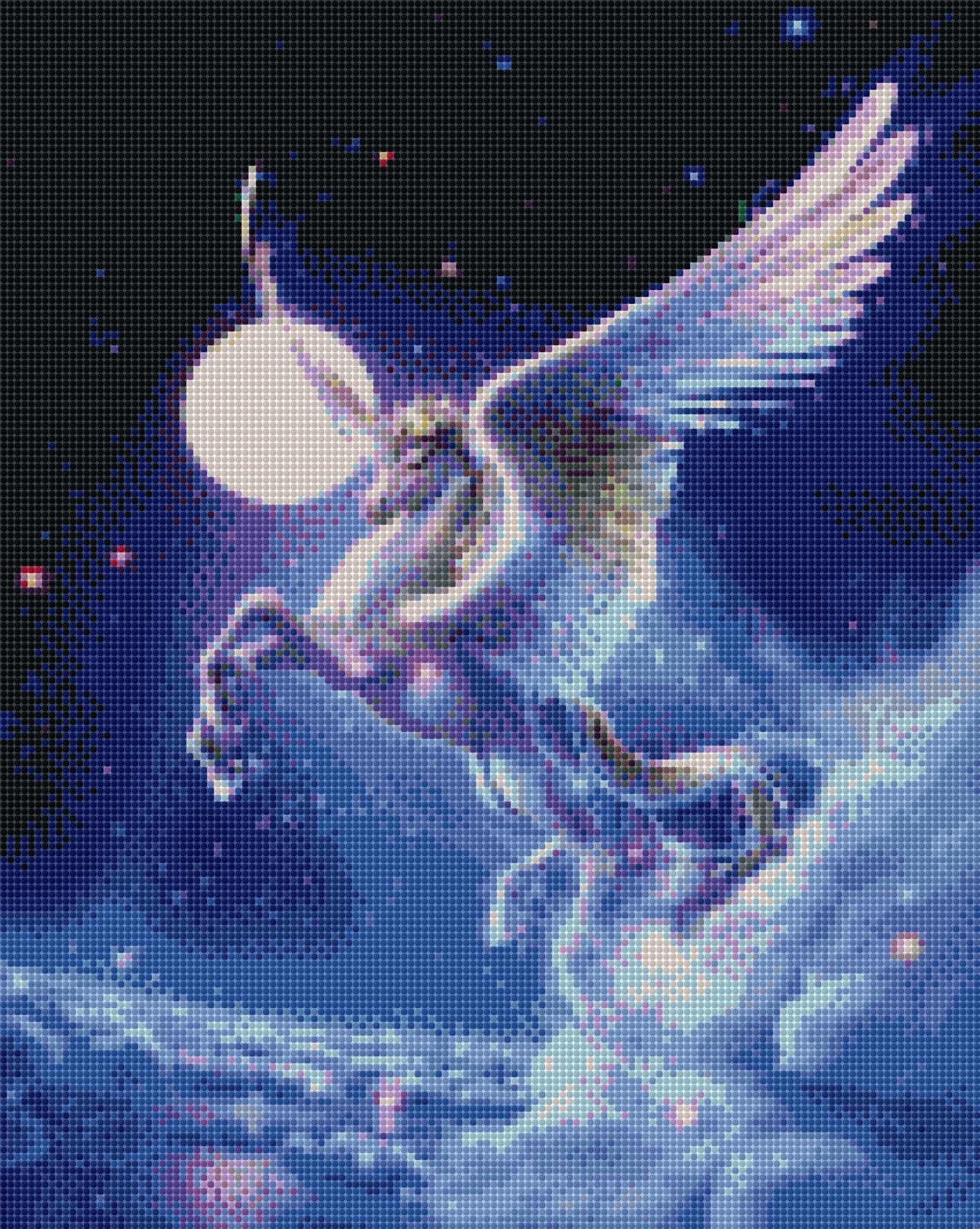 Pegasus DIY Diamond Painting mit runden oder eckigen Steinli