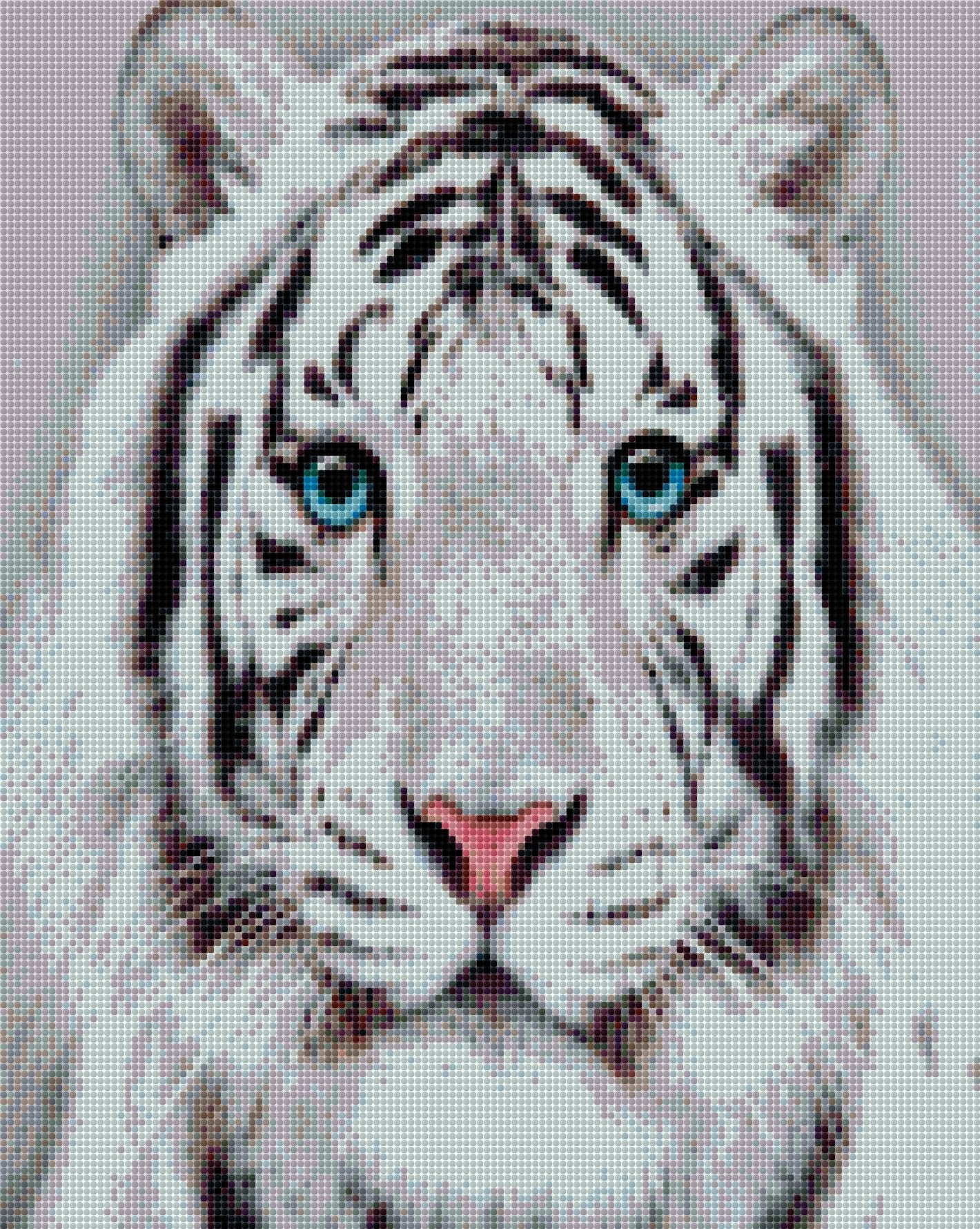Schneetiger DIY Diamond Painting mit runden oder eckigen Steinli