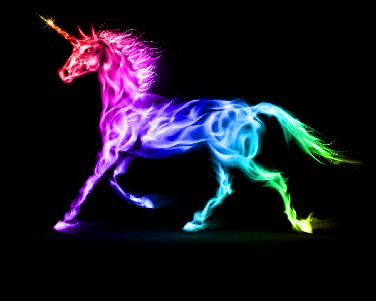 Regenbogeneinhorn DIY Diamond Painting mit runden oder eckigen Steinli