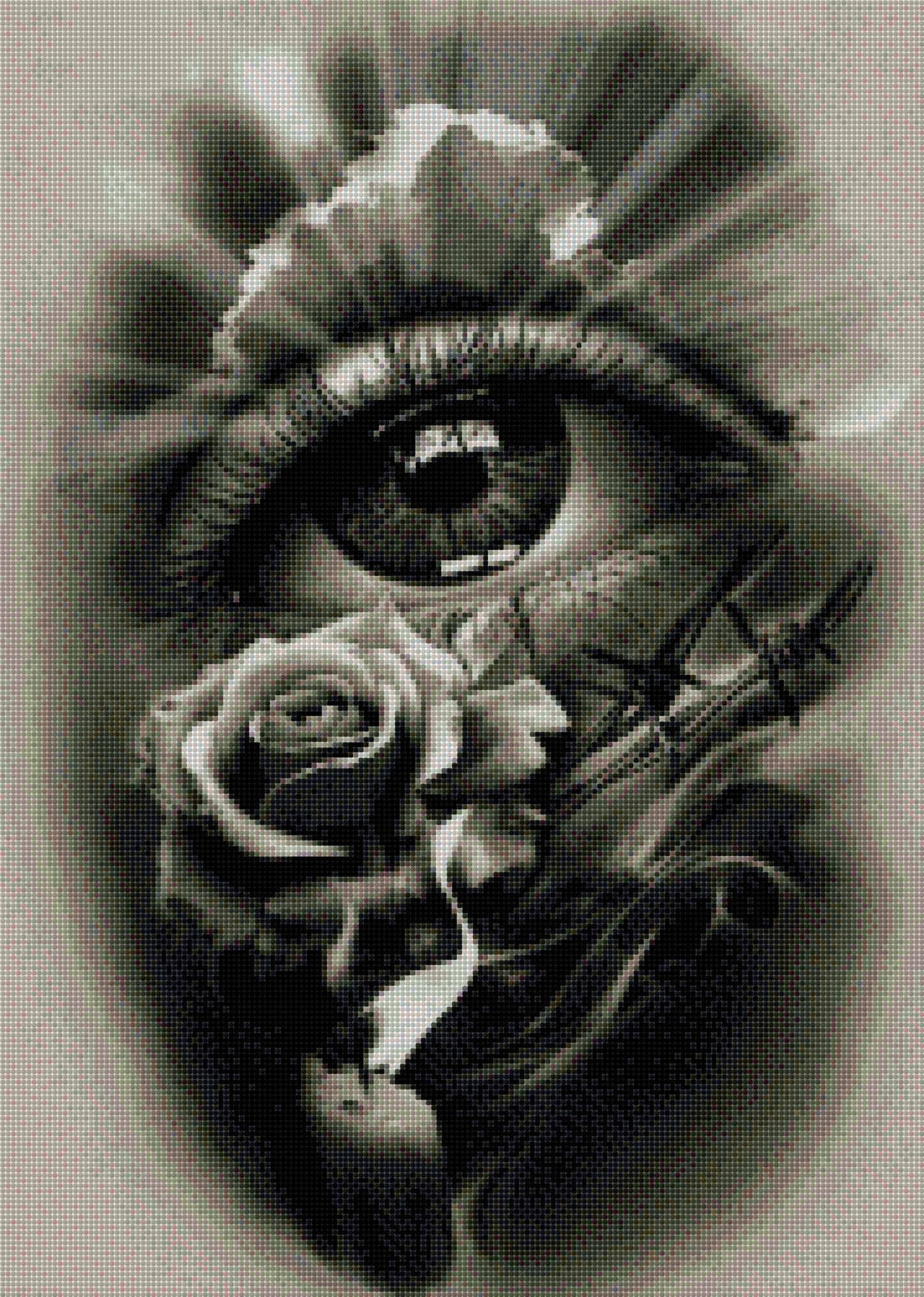 Strahlendes Auge DIY Diamond Painting mit runden oder eckigen Steinli