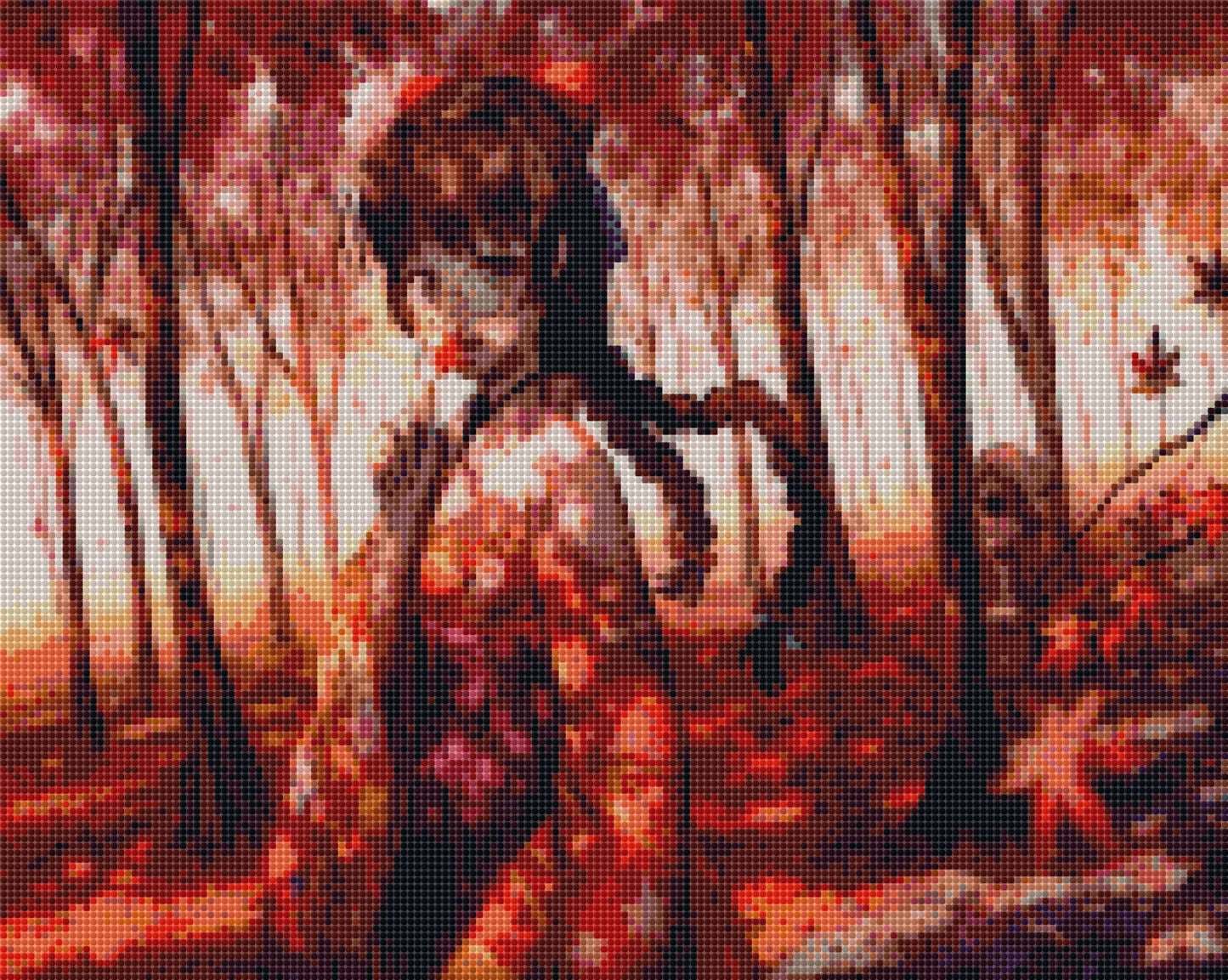 Anime Mädchen im Herbst DIY Diamond Painting