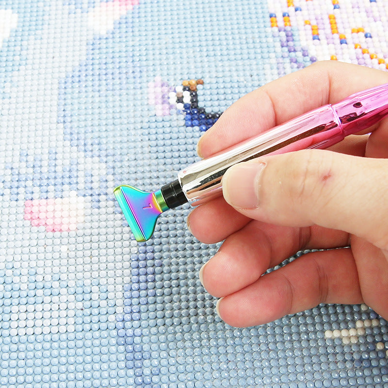 Diamond Painting Stift mit Hirschkopf und diversem Zubehör Sets