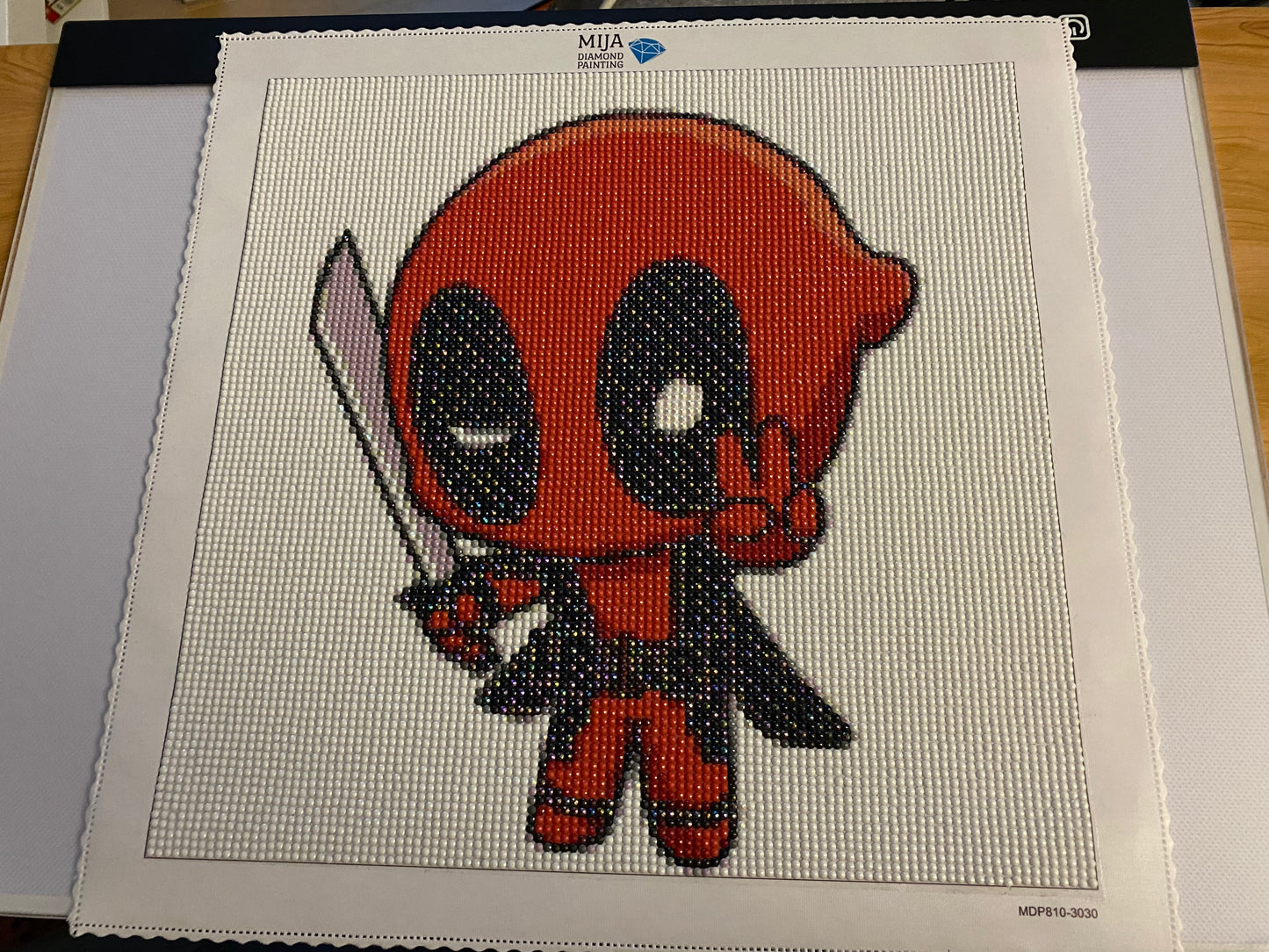 Cartoon Deadpool DIY Kinder Diamond Painting exclusive edited by MiJa