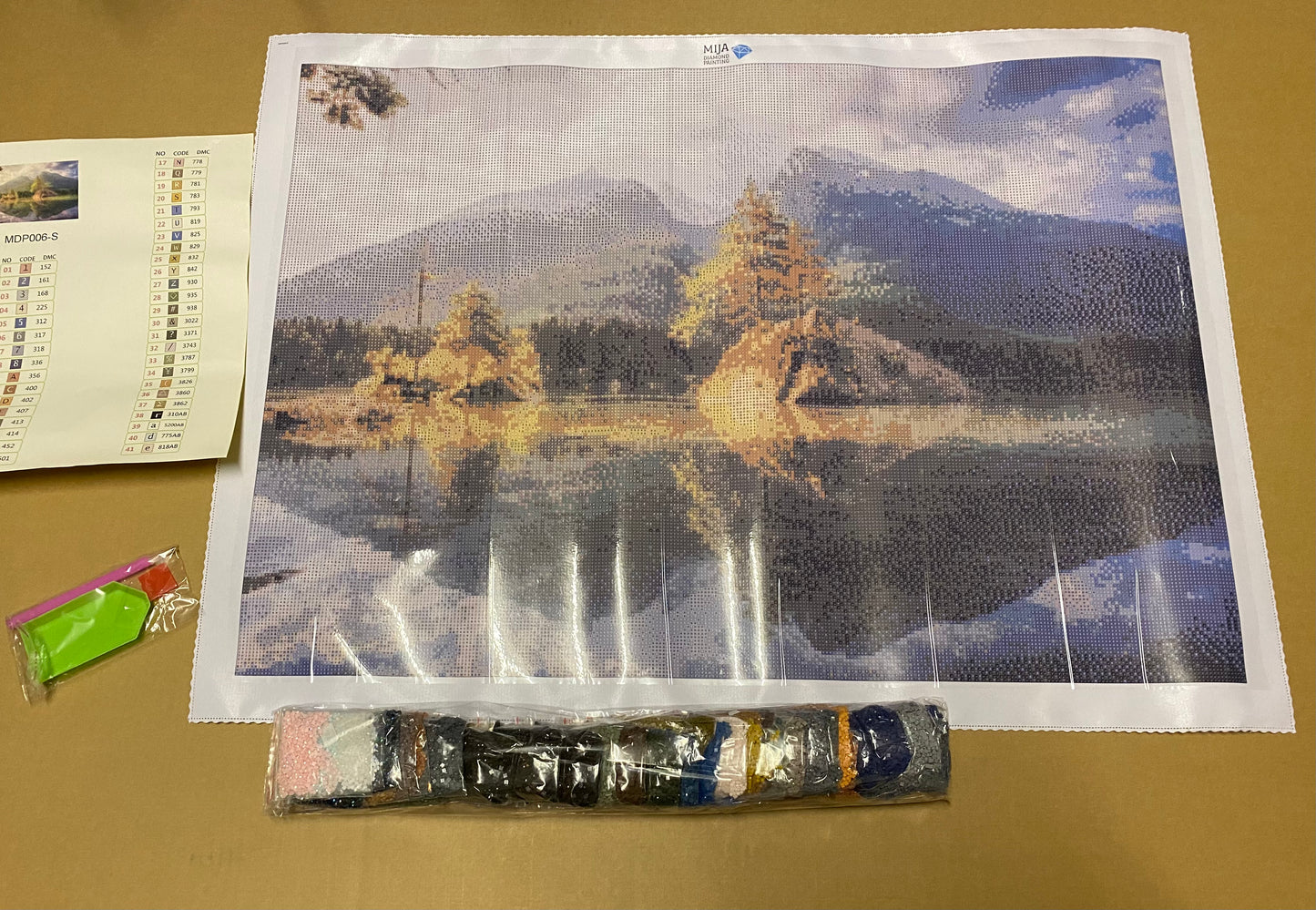 Berge am See DIY Diamond Painting exclusive edited by MiJa