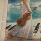 Meeressymphonie Frau mit Geige DIY Diamond Painting mit runden oder eckigen Steinli