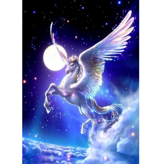 Pegasus DIY Diamond Painting mit runden oder eckigen Steinli