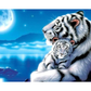 Tiger DIY Diamond Painting mit runden oder eckigen Steinli