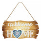 Diamond Painting Türschild "Welcome to our Home" zum Aufhängen