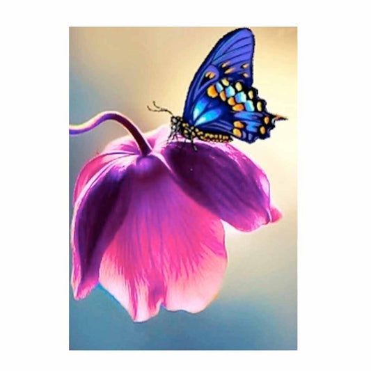Schmetterling  DIY Diamond Painting mit runden oder eckigen Steinli