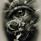 Strahlendes Auge DIY Diamond Painting mit runden oder eckigen Steinli