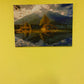 Fertiges Diamond Painting Bild auf Keilrahmen - Berge am See