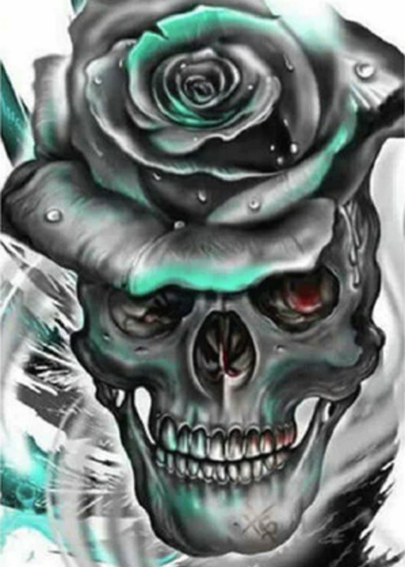 Totenkopf Rose